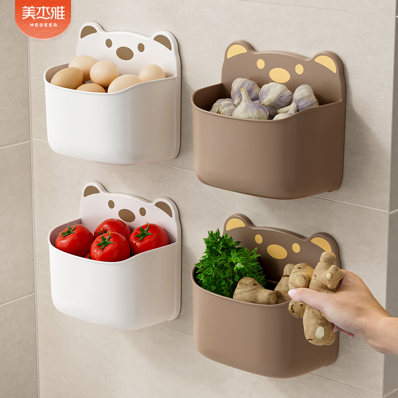 厨房置物架免打孔壁挂式多功能