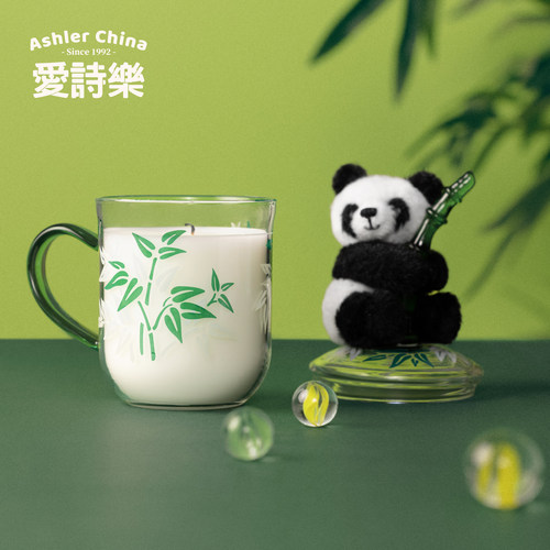 爱诗乐香薰蜡烛熊猫创意杯蜡天然