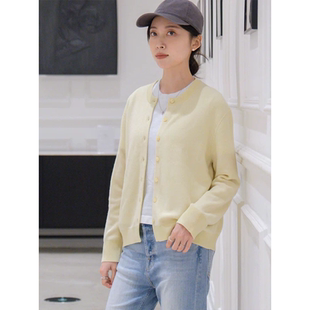 宝针美丽奴羊毛拼色针织开衫 外套76b6c 14针元 2025年早春J家新款