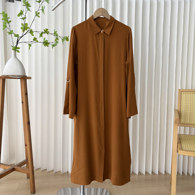 特别重磅的重绉 可以做风衣 桑蚕丝 早秋真丝衬衫裙10D1/00020