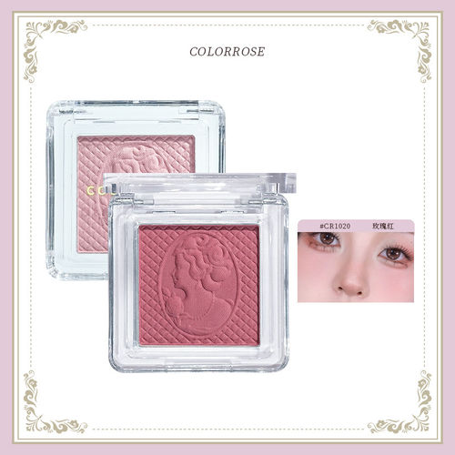colorrose西洋古董单色腮红高光修容女蜜桃哑光提亮膨胀色自然