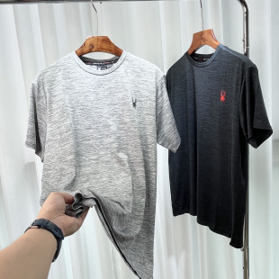 3D立体剪裁美单男柔软舒适跑步健身速干透气防晒户外运动圆领短袖