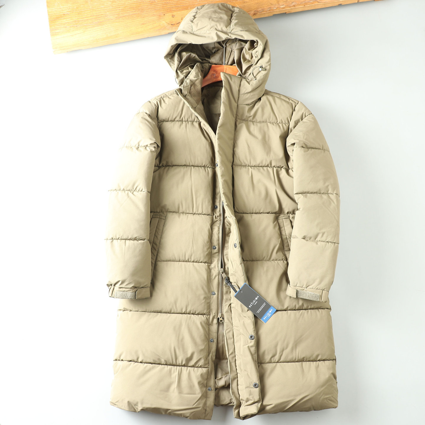 保暖防水冬连帽派克男棉服外套