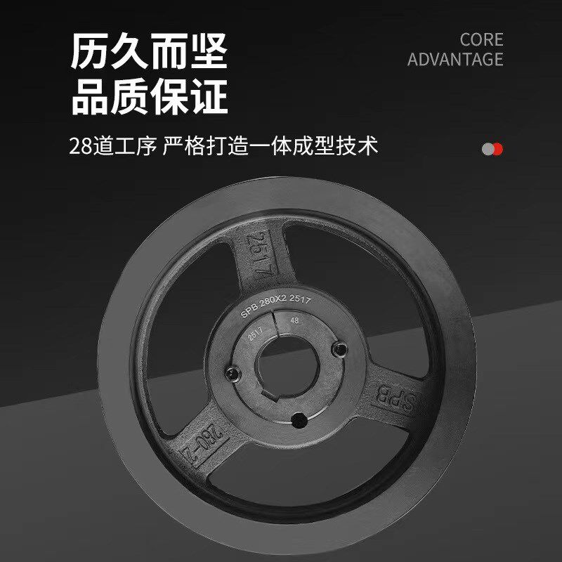 锥套皮带轮b型a型c型单槽双槽多槽电机风机皮带盘欧标Z皮带轮大全