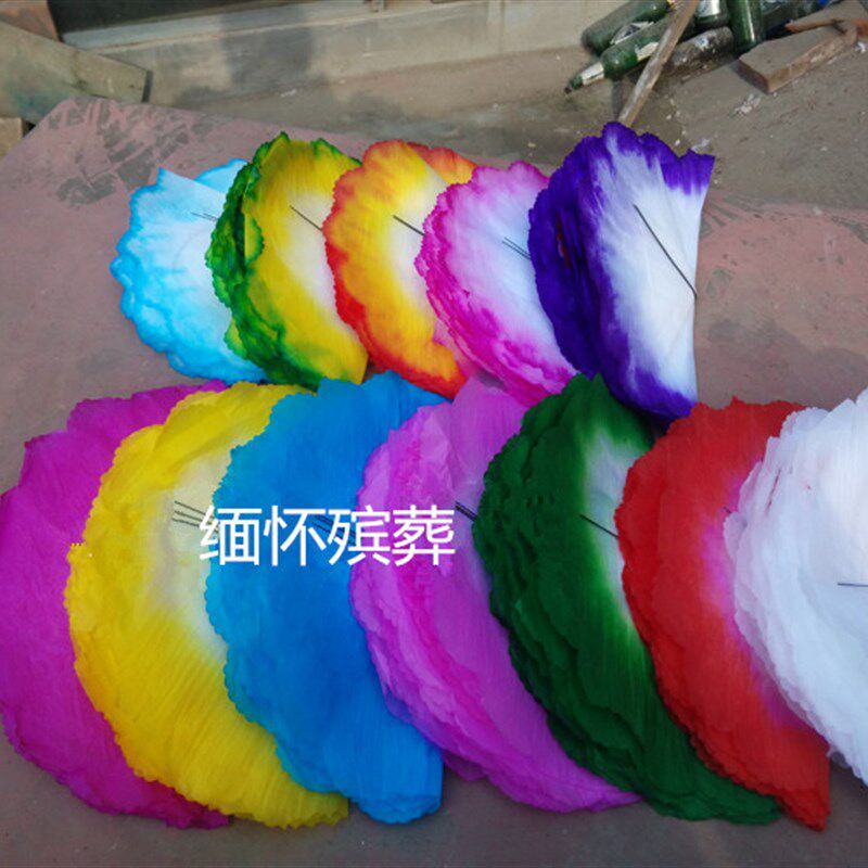 殡葬袋装纸花朵花头车头大白花祭祀丧葬堂花圈花篮Y辅料花朵包邮