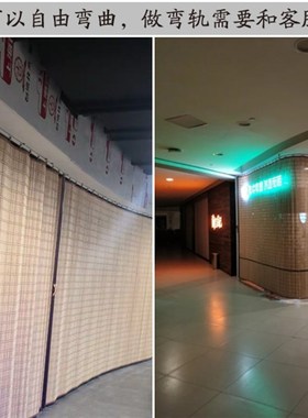 竹帘子 竹推拉门 竹子折叠门竹卷帘隔I断移门商场简易门饭店竹窗