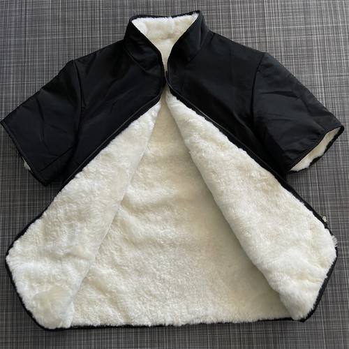 羊皮马甲男皮毛一体男