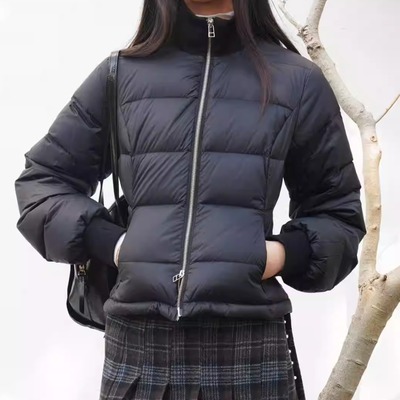 LAUGH OUT LOUD 立领收腰修身轻松舒适短款羽绒服（可内搭）