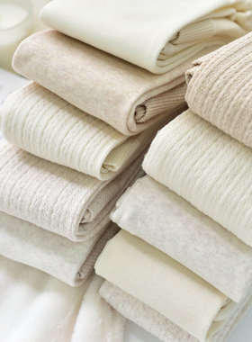 米图日系复古连裤袜燕麦米白色春秋麻花奶油白秋冬加绒厚打底袜女