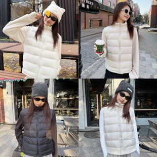 米图排骨羽绒服 重磅福利！轻暖高品质90白鸭绒拼接立领外套/马甲