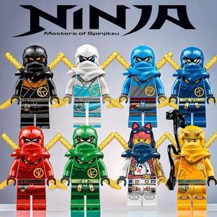 适用乐高幻影忍者人仔积木神龙崛起反派黑暗之主蛇怪拼装儿童玩具