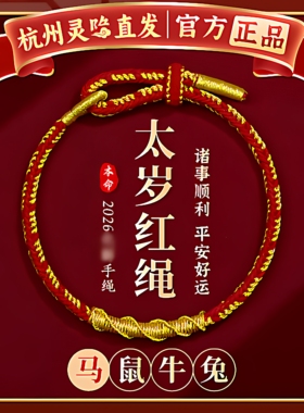 编织礼物转运珠红色属马手串