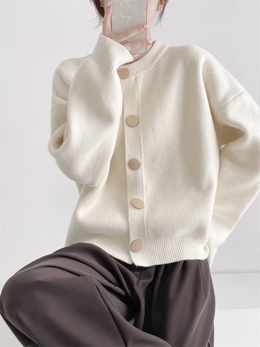 2025新款设计感小众上衣小香温柔风毛衣女秋冬季高级感针织开衫