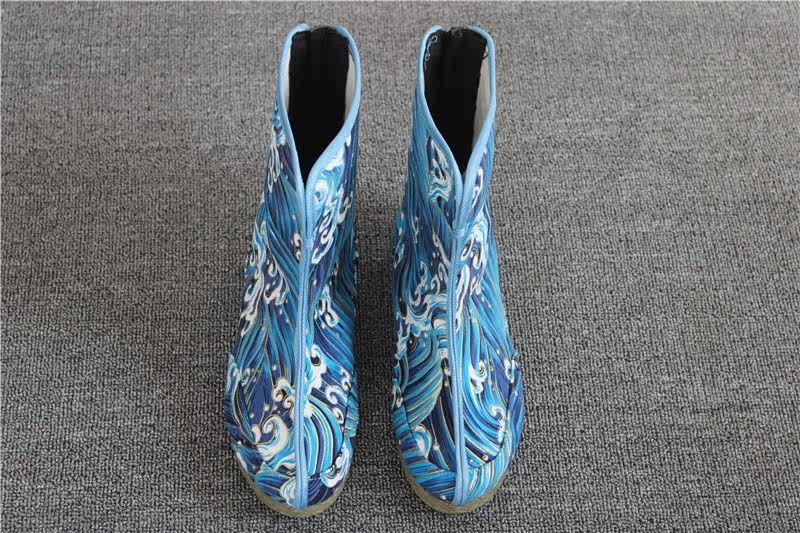 new pattern Autumn and winter Ancient Cloth Boots Hanfu Boots ancient costume Spray Waves Antiquity Officer Boots Chinese stylein the Men's Shoes, Boots  category - from Buy2taobao.com to provide professional Taobao agent buy service