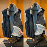 高品质时尚休闲座山雕保暖立领马甲潮牌INS男士冬季加绒无袖外套