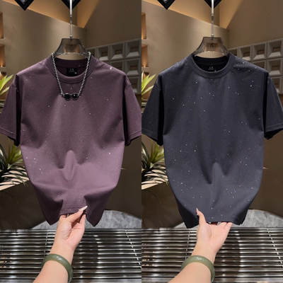 夏季新款满天星短袖T恤潮