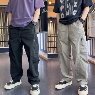 早秋新款男士拼接设计工装休闲裤