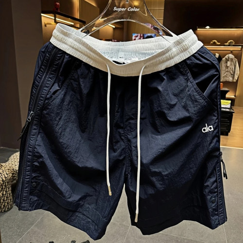 夏季新款轻奢拉链拼接短裤