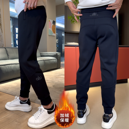 秋冬运动男士厚款加绒休闲裤