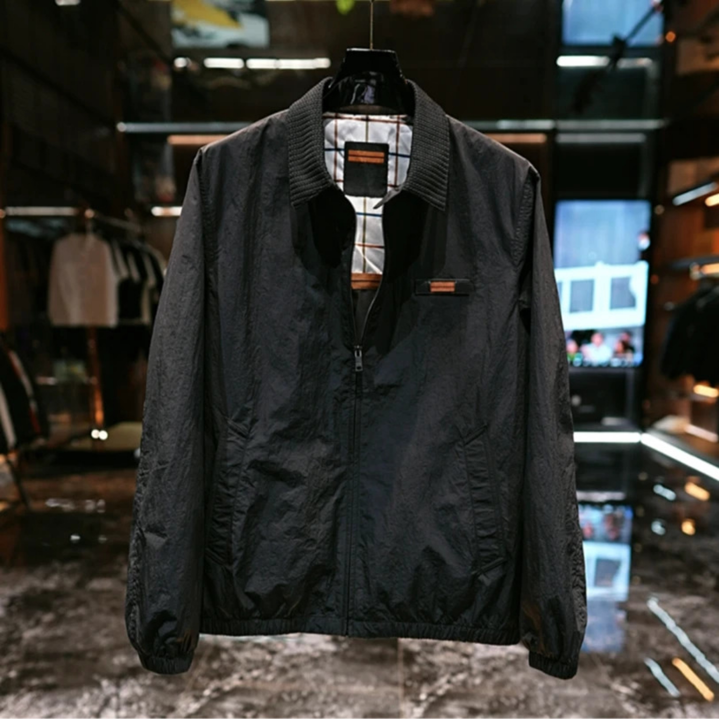 休闲工装夹克春季简约日常通勤小众设计时尚百搭男士薄款翻领外套