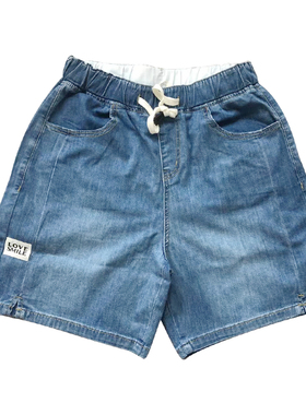 香依雅园 2023夏季新款高腰牛仔短裤女宽松显瘦直筒哈伦裤36237