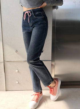 香依雅园 2023秋季新款200斤大码胖MM休闲百搭显瘦烟管裤38113