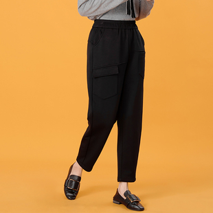 高腰休闲宽松直筒萝卜裤 香依雅园 200斤大码 新款 女69087 2025冬季