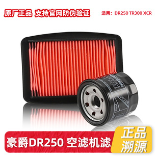 适用豪爵原装摩托车DR250 TR300 XCR机滤空滤机油格空气滤芯原厂