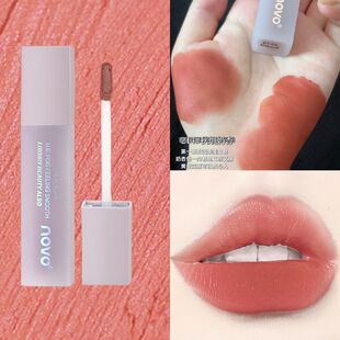 NOVO唇釉哑光雾面丝绒不掉色不沾杯口红唇泥学生党素颜显白