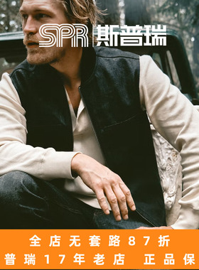 斯普瑞 Filson美国重磅12oz华夫格亨利领保暖长袖男士T恤20243067