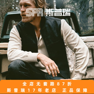 男士 T恤20243067 Filson美国重磅12oz华夫格亨利领保暖长袖 斯普瑞