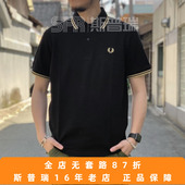 Perry 短袖 麦穗 Fred 经典 POLO衫 T恤男款 重磅翻领棉M12保税仓直发