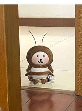 chiikawa自嘲熊白熊毛绒公仔玩偶挂件换装蟑螂公仔小红书同款