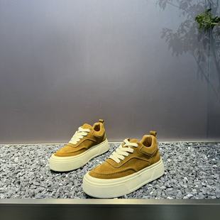 鞋子男款秋冬加绒休闲运动鞋磨砂翻毛真皮板鞋潮鞋时尚增高男鞋子