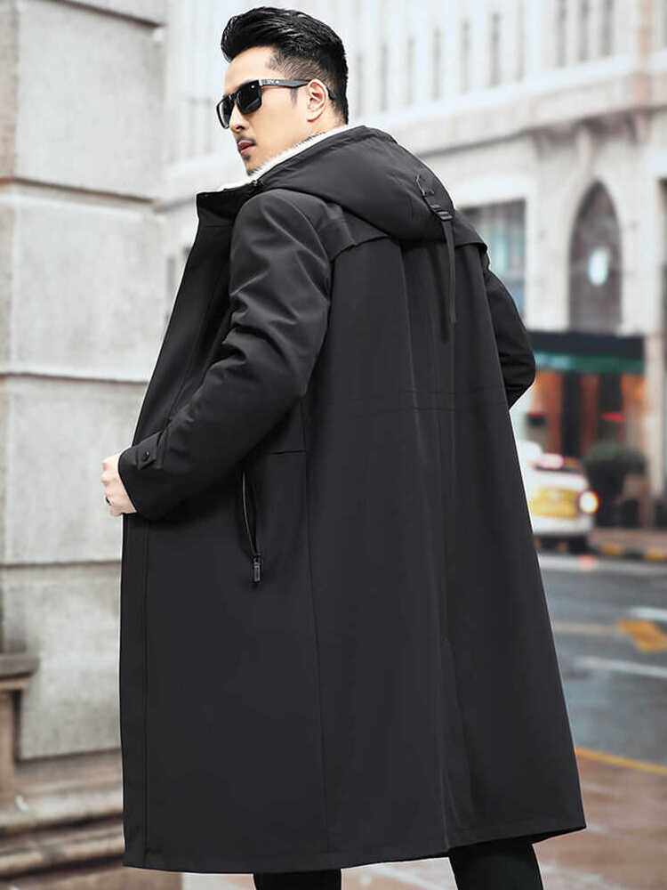 PARKER 남성용 밍크 모피 라이너 확장 분리형 HAINING 모피 올인원 겨울 두꺼운 환경 친화적 모피 재킷