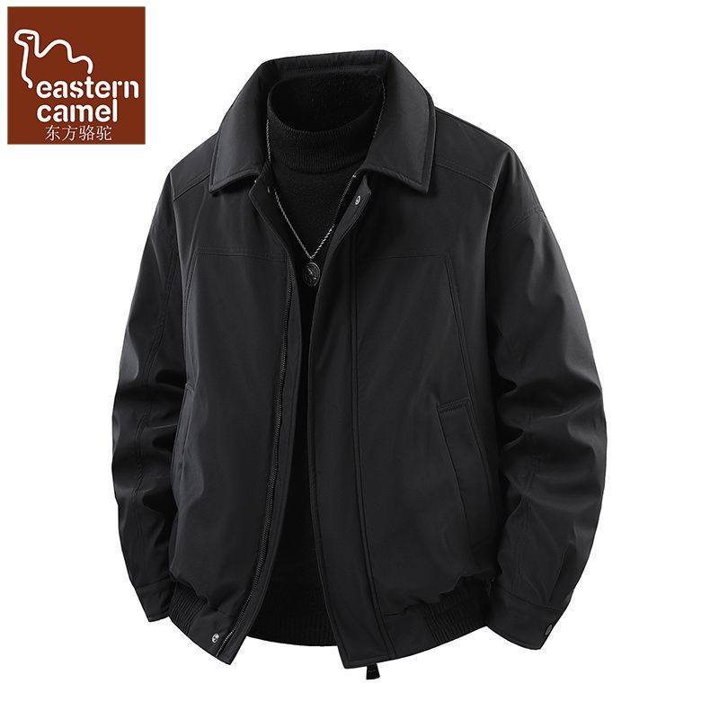 痞帅冬季翻领羽绒服外套男