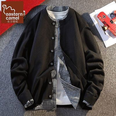 假两件毛衣外套男士205新