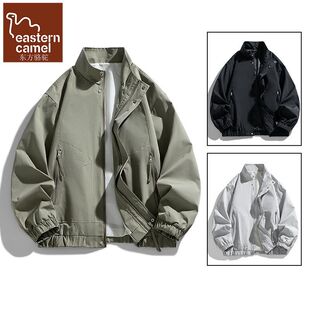 东方骆驼正品美式立领飞行夹克男春秋潮牌宽松休闲百搭工装外套男