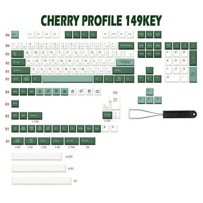 GMK-KEY Botanical Keycap PBT Cherry Profile German French Sp