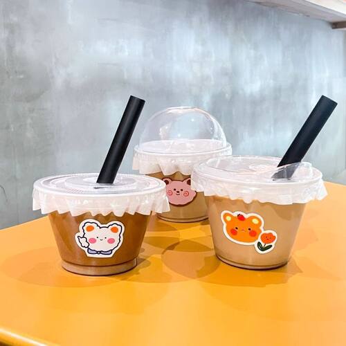 一次性迷你奶茶杯mini冷饮杯咖啡
