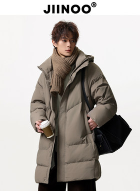 JIINOO长款羽绒服男士冬季