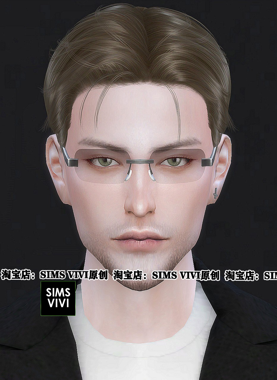 模拟人生4人物mod丨男丨96号丨送8套服装发型皮肤化妆 Sims4补丁