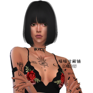 模拟人生4人物mod丨16丨女丨送8套衣服发型皮肤化妆 Sims4补丁