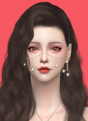 模拟人生4人物mod丨女丨68号丨送8套服装发型皮肤化妆 Sims4补丁