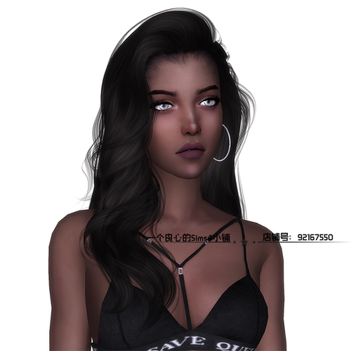模拟人生4人物mod丨05丨女丨送6套衣服发型皮肤化妆 Sims4补丁