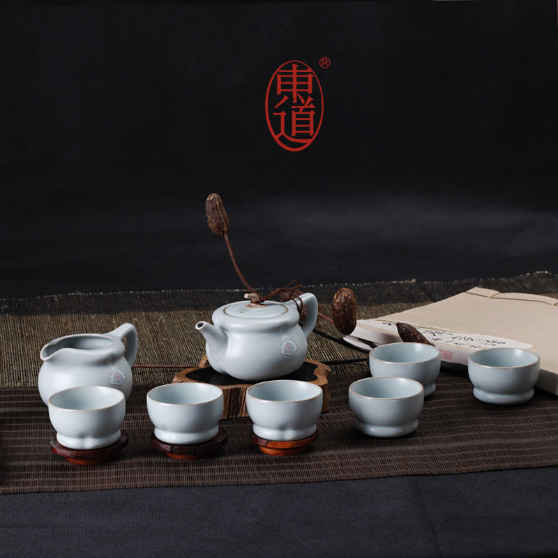 景德镇如意陶瓷开片大师汝窑茶具