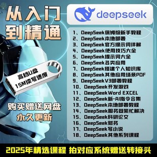 2025年deepseek从入门到精通部署视频教学一万字教程U盘使用教学