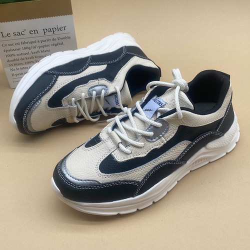 头层牛皮休闲运动男鞋轻便健步鞋