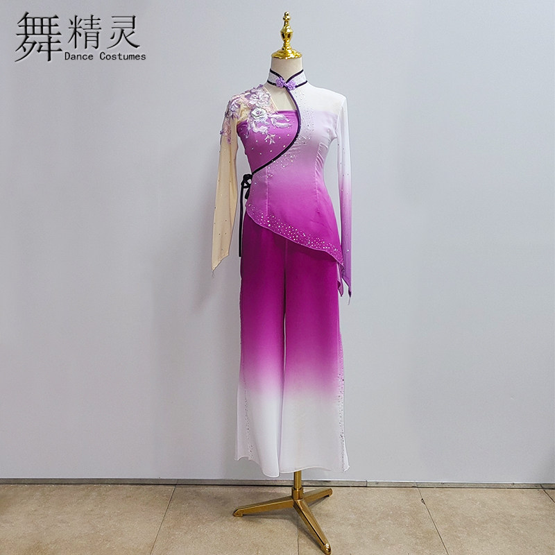 胶州秧歌舞蹈服艺考扇子舞珊瑚颂