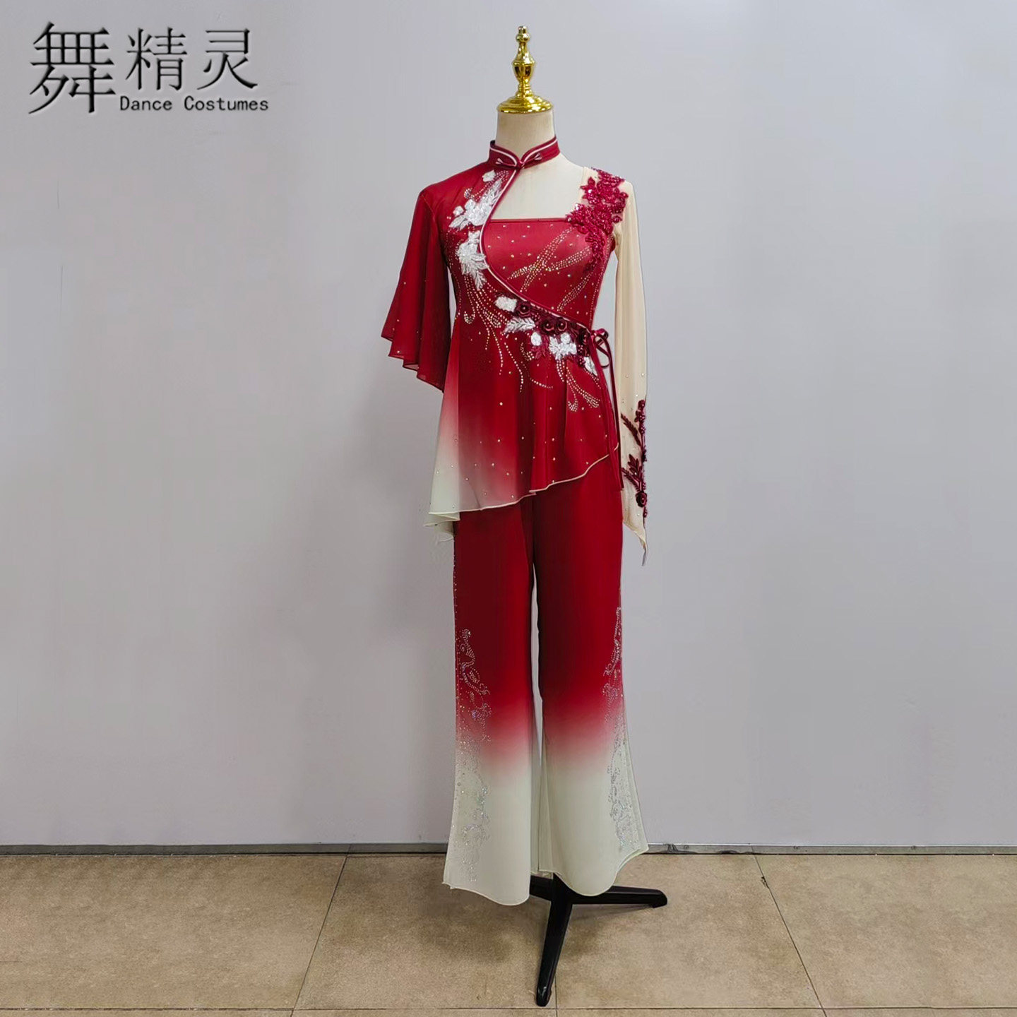 胶州秧歌舞蹈服扇子舞飘逸艺考服